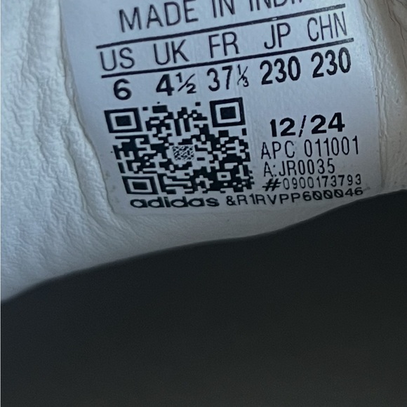 Adidas OG samba cracked leather silver sneakers size 6 - Picture 7 of 7